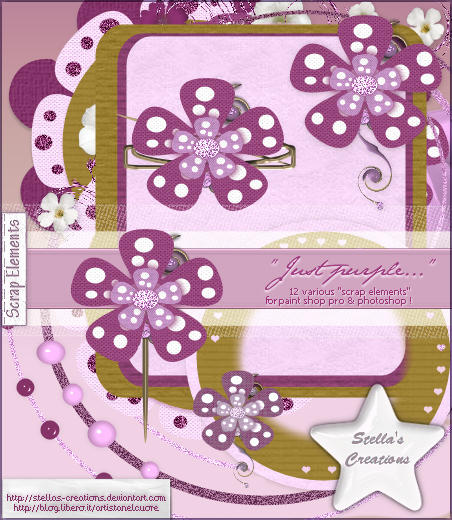 Just Purple... - © Blog Stella's Creations: http://sc-artistanelcuore.blogspot.com 