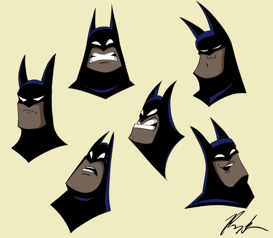 Batman Derp Face Batman faces by el-cid-84