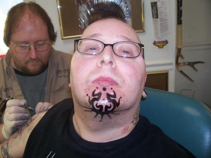 Face tattoo finished by thejestersworld on deviantART
