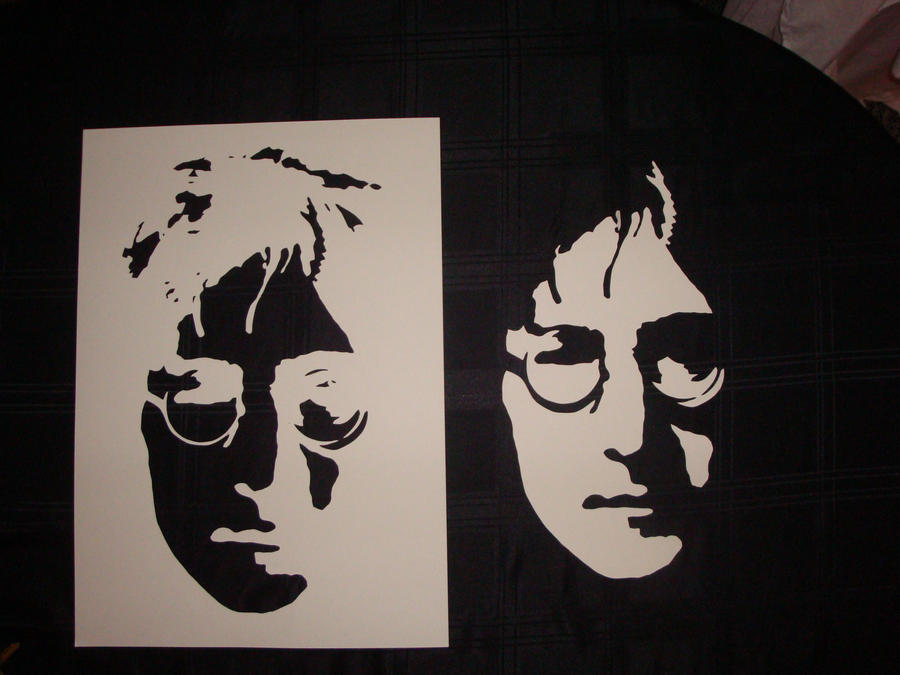 John Lennon Cut Stencil by RAMART79 on deviantART