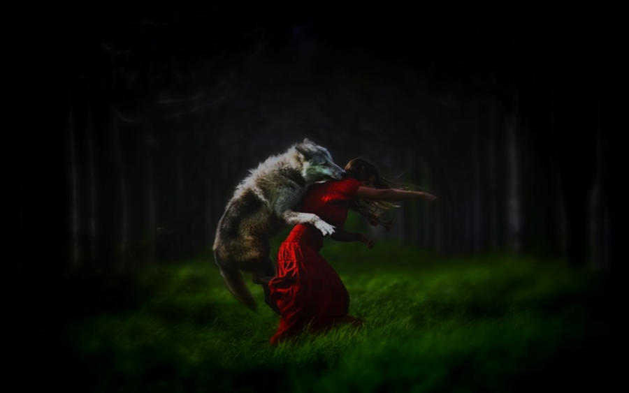 Little Red Riding Hood Wallpaper by GypsyWolf666 on deviantART