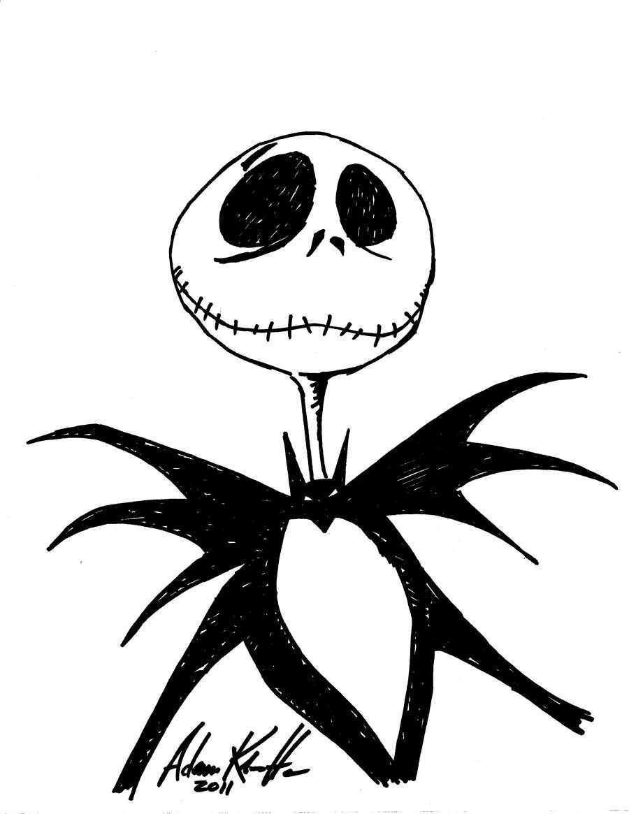 jack skeleton coloring pages - photo #6