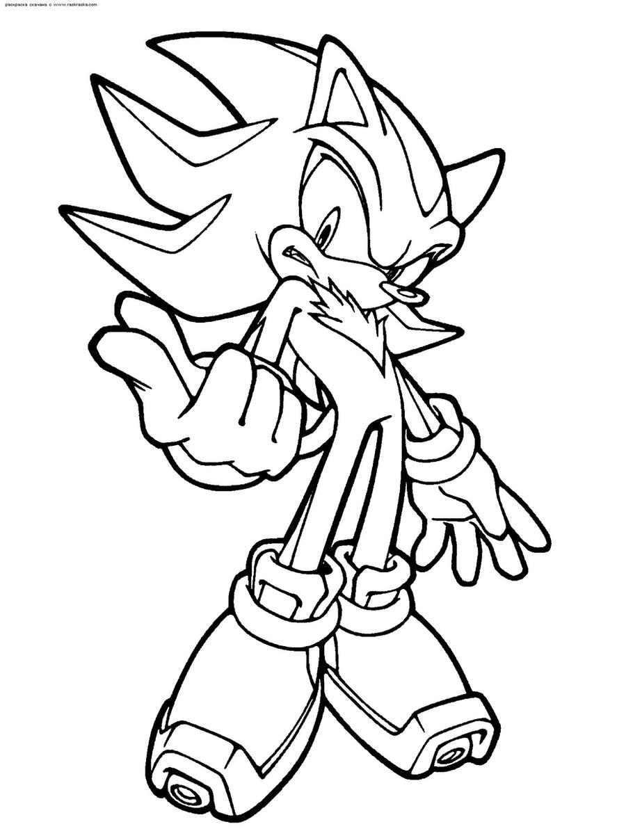 Shadow The Hedgehog Coloring Page by ScourgeXNazo2 on DeviantArt