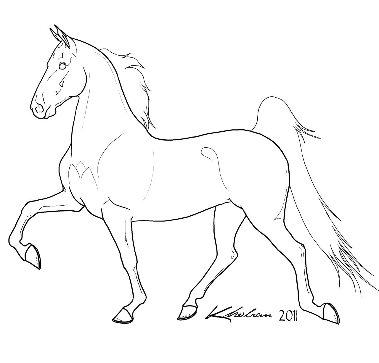 saddlebred horse coloring pages - photo #31