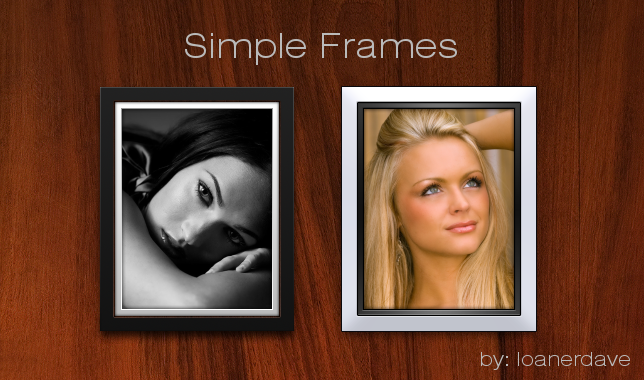 Simple Photo Frames by loanerdave on deviantART