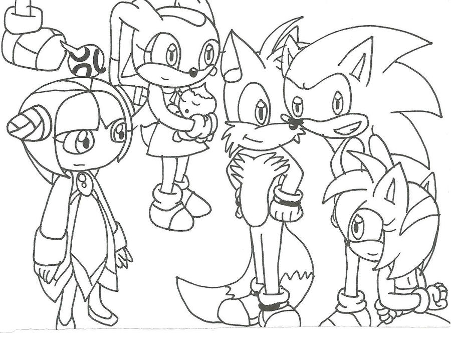 tails and shadow coloring pages - photo #43