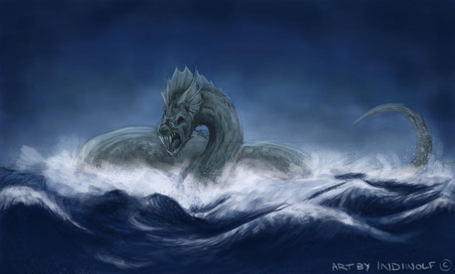 Jormungandr - The Midgard Serpent by IndiWolfOnline on DeviantArt