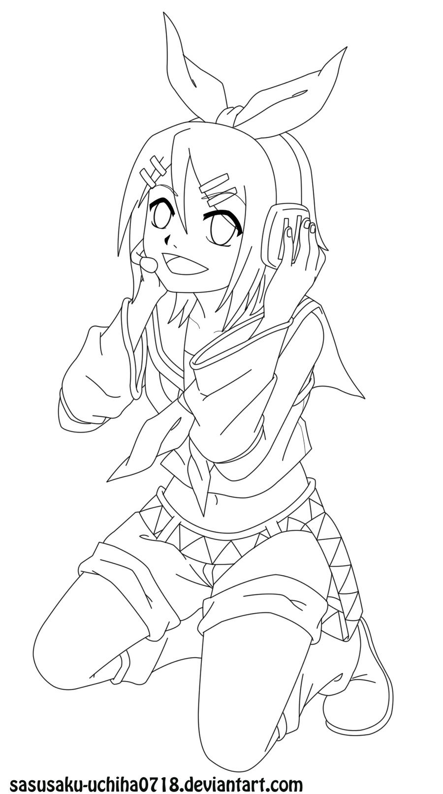 kagamine rin coloring pages - photo #20