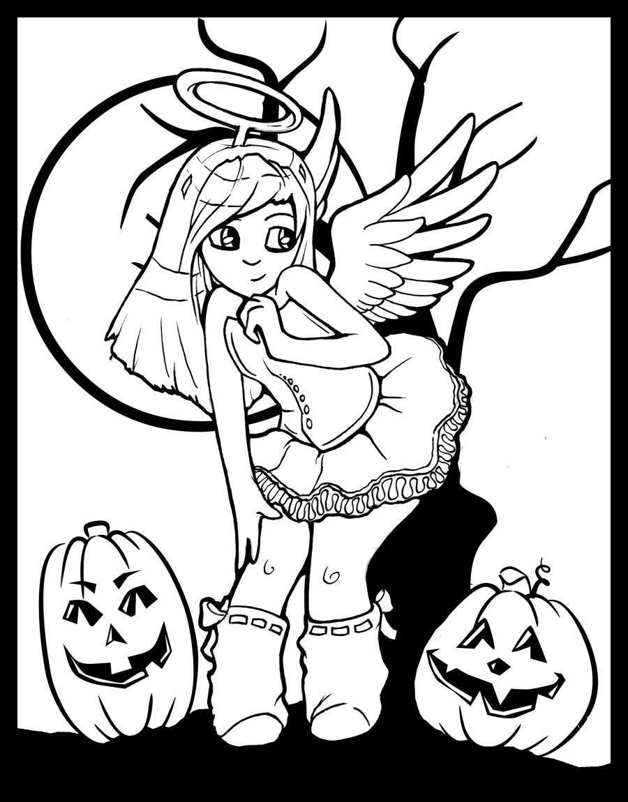 halloween art coloring pages - photo #12