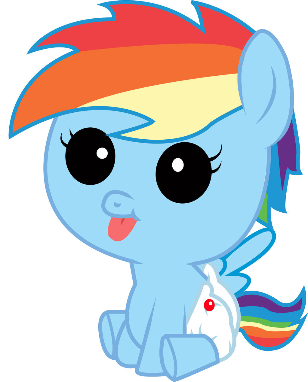 rainbow dash as a filly coloring pages - photo #21