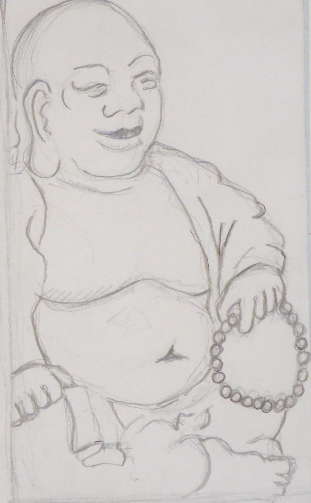 Fat Buddha Drawing 71
