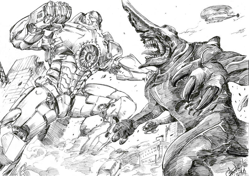 kaiju pacific rim coloring pages - photo #40