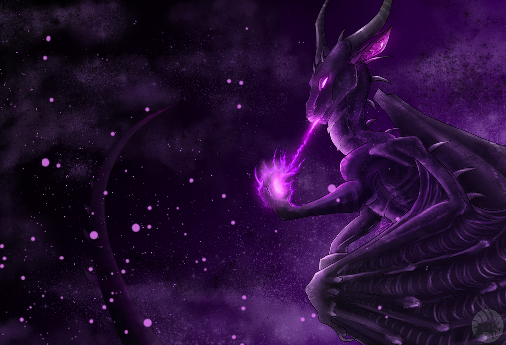Purple Flame by Dark-Spine-Dragon