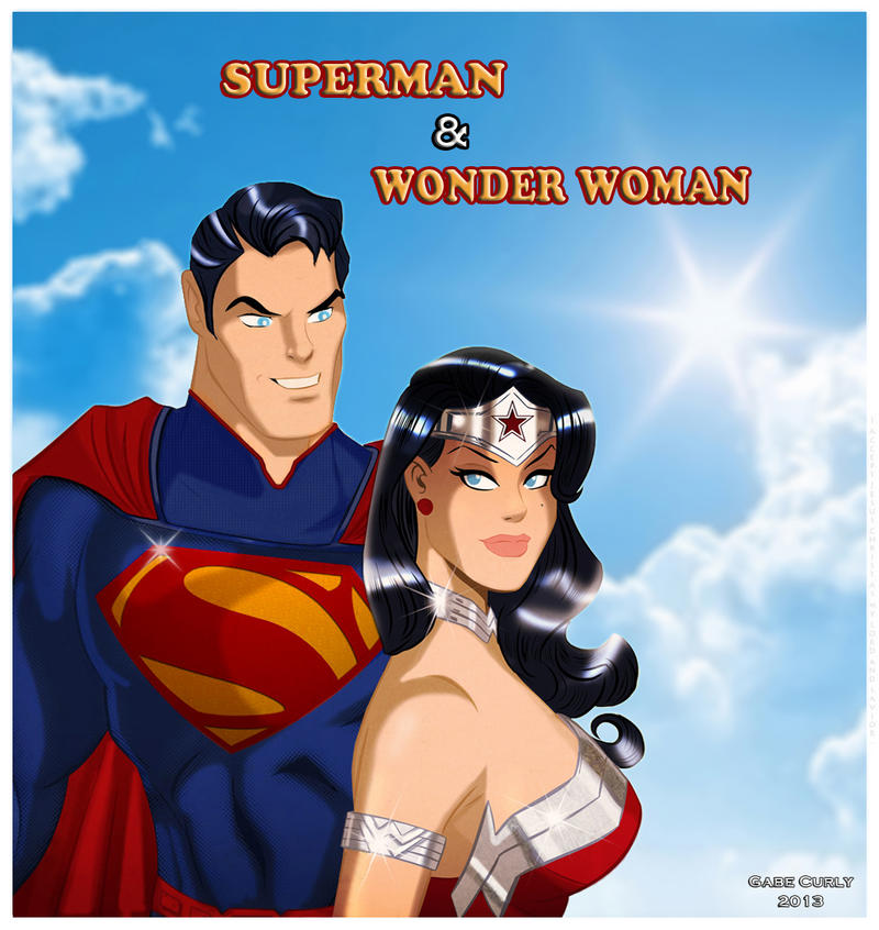 Gabe Curly Gallery Superman And Wonder Woman The New 52 