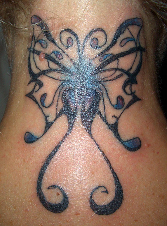 Tattoo: 2 on Peggy - dragonfly tattoo