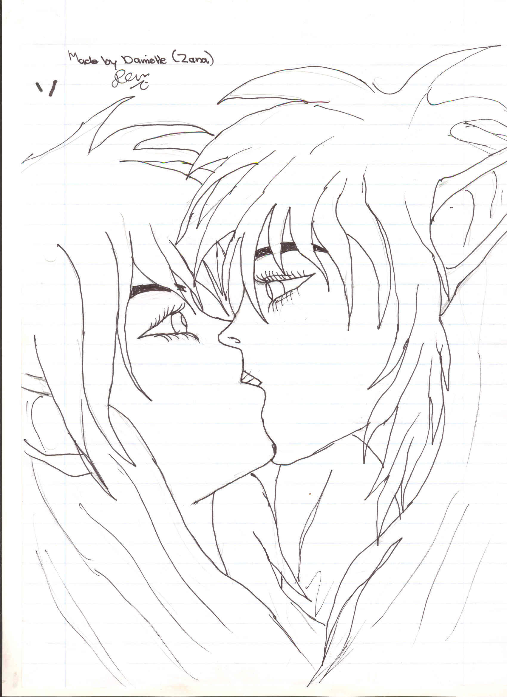 kissing draw version by zananeichan manga anime digital media drawings ...