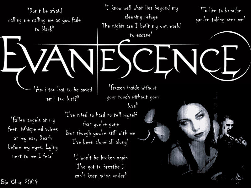 Evanescence Wallpaper by biachan on deviantART