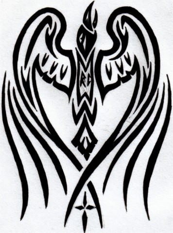 Raven Tattoo Revised by ~Windego on deviantART