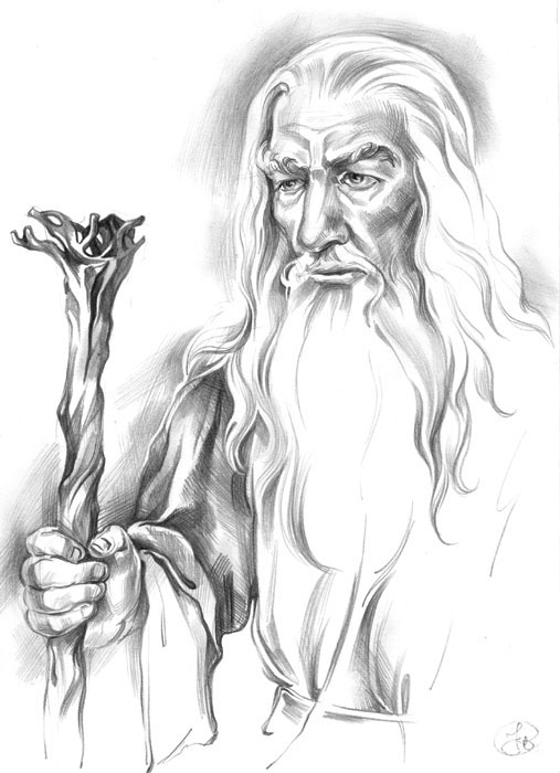 gandalf the gray coloring pages - photo #6