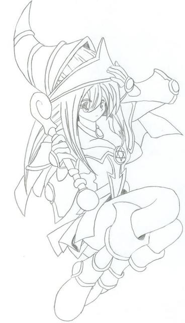 dark magician girl coloring pages - photo #10