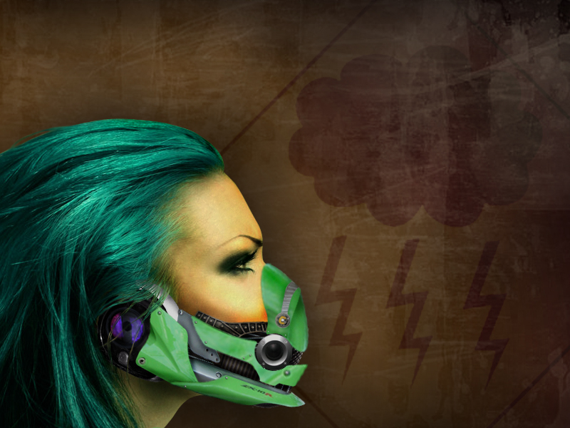 Cyber industrial mask
