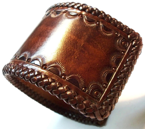 Mexican Braid leather cuff by MataraDesign on DeviantArt