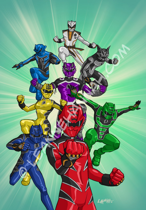 Power Rangers Art by stratosmacca