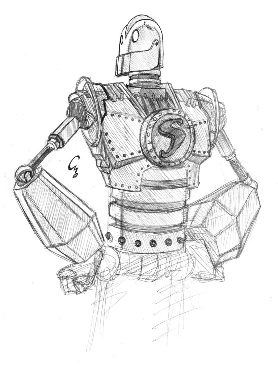 Iron Giant sketch by ElectroCereal on DeviantArt