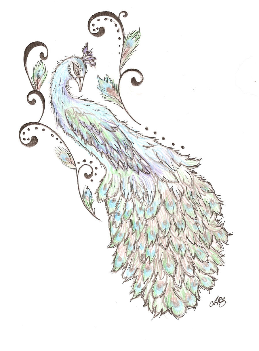 Peacock Back tattoo design by Cupcake-Lakai on DeviantArt