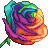 Rainbow Rose V2 by ClefairyKid