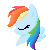 Rainbow Dash Pixel Avatar by ParfaitPichu