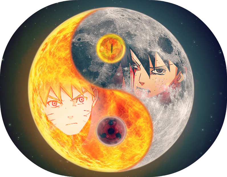 Sasuke VS Naruto, Yin Yang by xNachtwind on DeviantArt