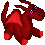 Red Dragon Plushie Icon Commission by DragonsPixels
