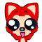 Big-eyes-raccoon-emoticon by LyseH