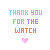 Thank you for the watch by apparate