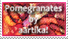 Pomegranates ~ Stamp by aartika-fractal-art