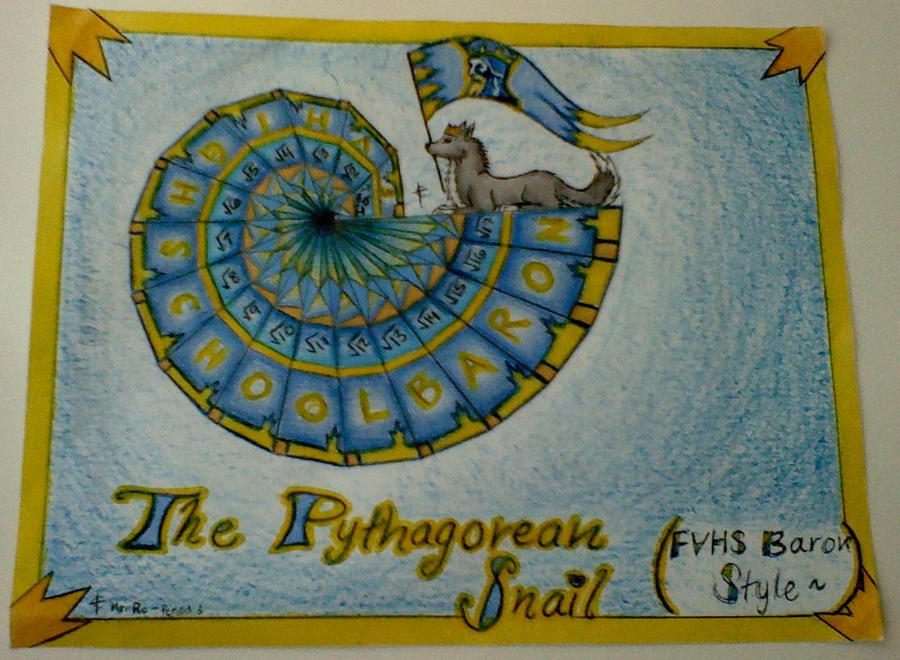 Pythagorean Snail - FVHS Style~ by xdragonxwolfx on DeviantArt