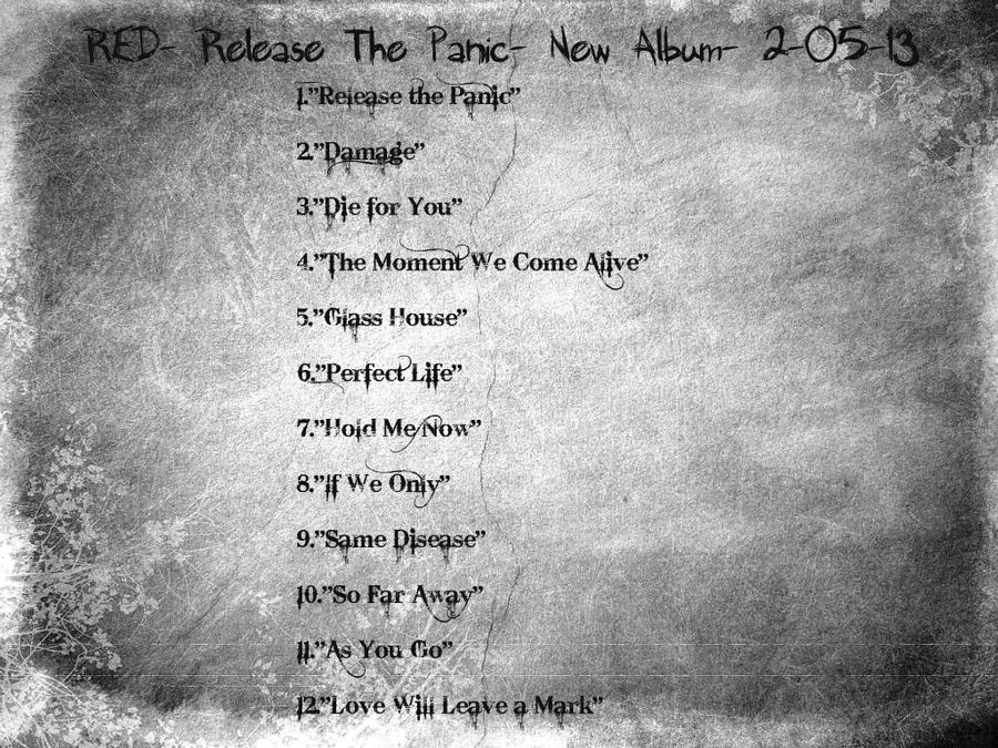 For the RED fans c: ~Release The Panic track list~ by asinnotatragedy ...