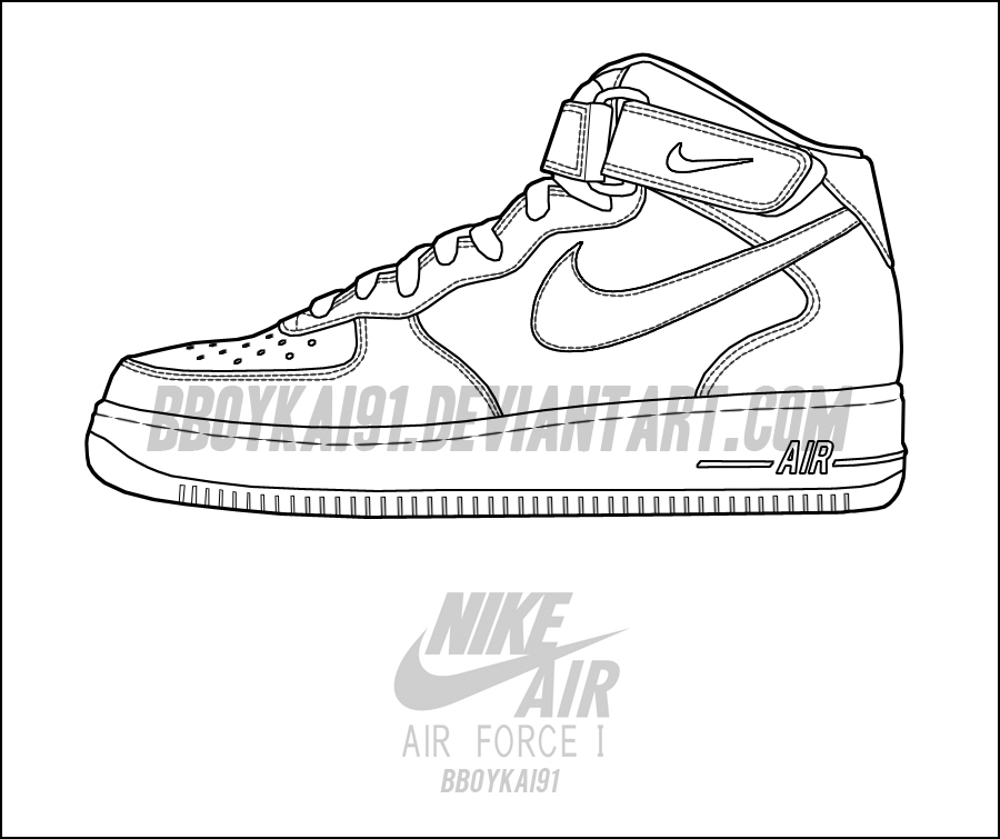 Printable Air Force 1 Template - Printable Word Searches