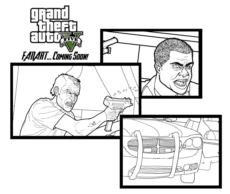 gta 5 cars coloring pages - photo #21