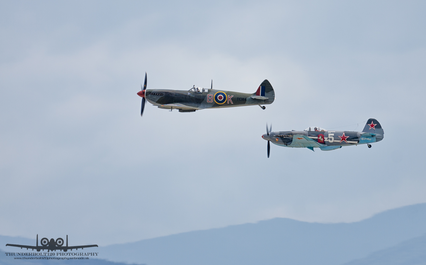 Spitfire and Yak-3
