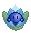 Blue Blooming Emote w/Transparent Background