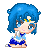 Sailor Mercury Pixel by BunniiChan
