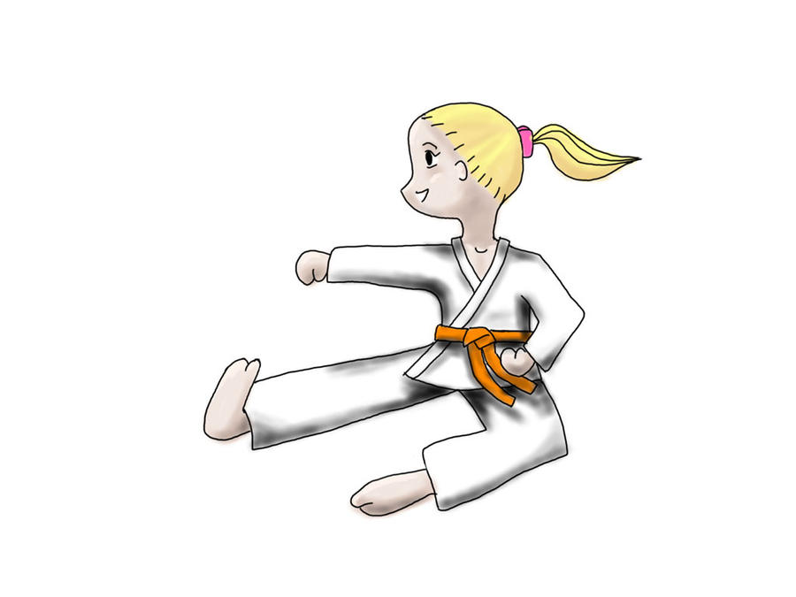 girl karate clipart - photo #44