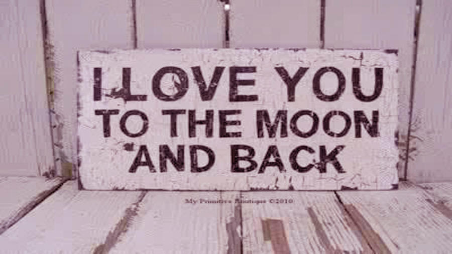 Wallpaper I love you to the moon and back by rochypeluchito on DeviantArt
