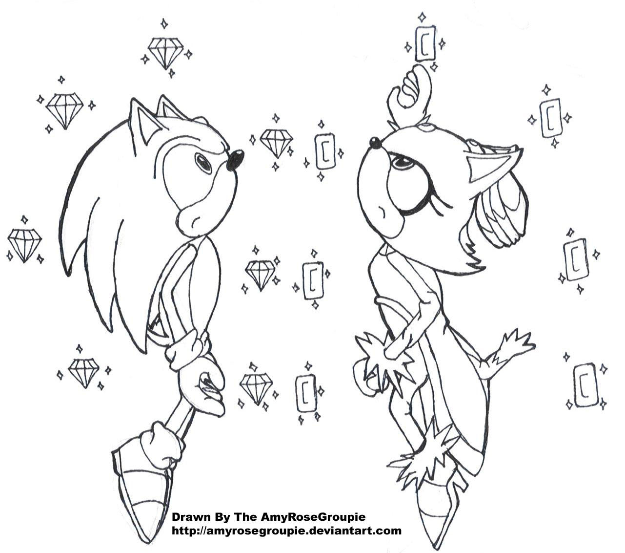 Sonic coloring pages blaze